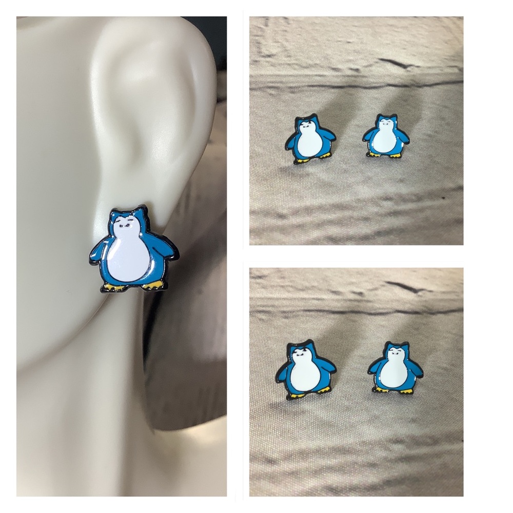 Poke-man Stud Earrings